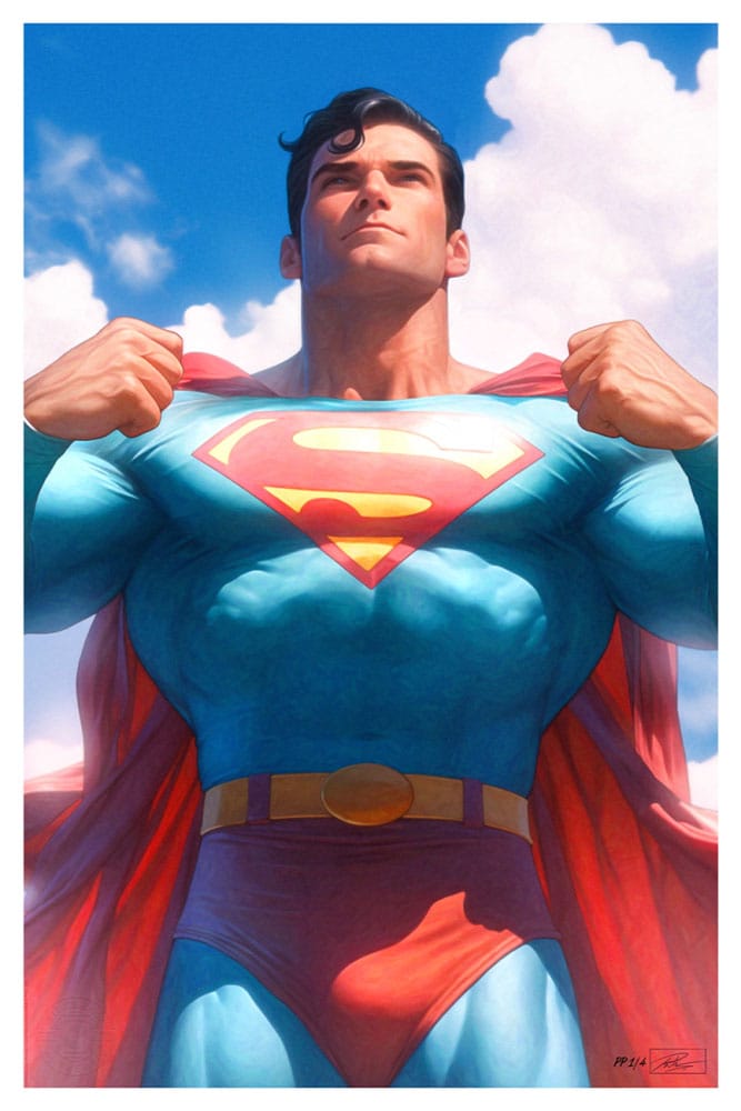 DC Comics Art Print Justice League Trinity: Superman 61 x 41 cm – Keret Nélkül