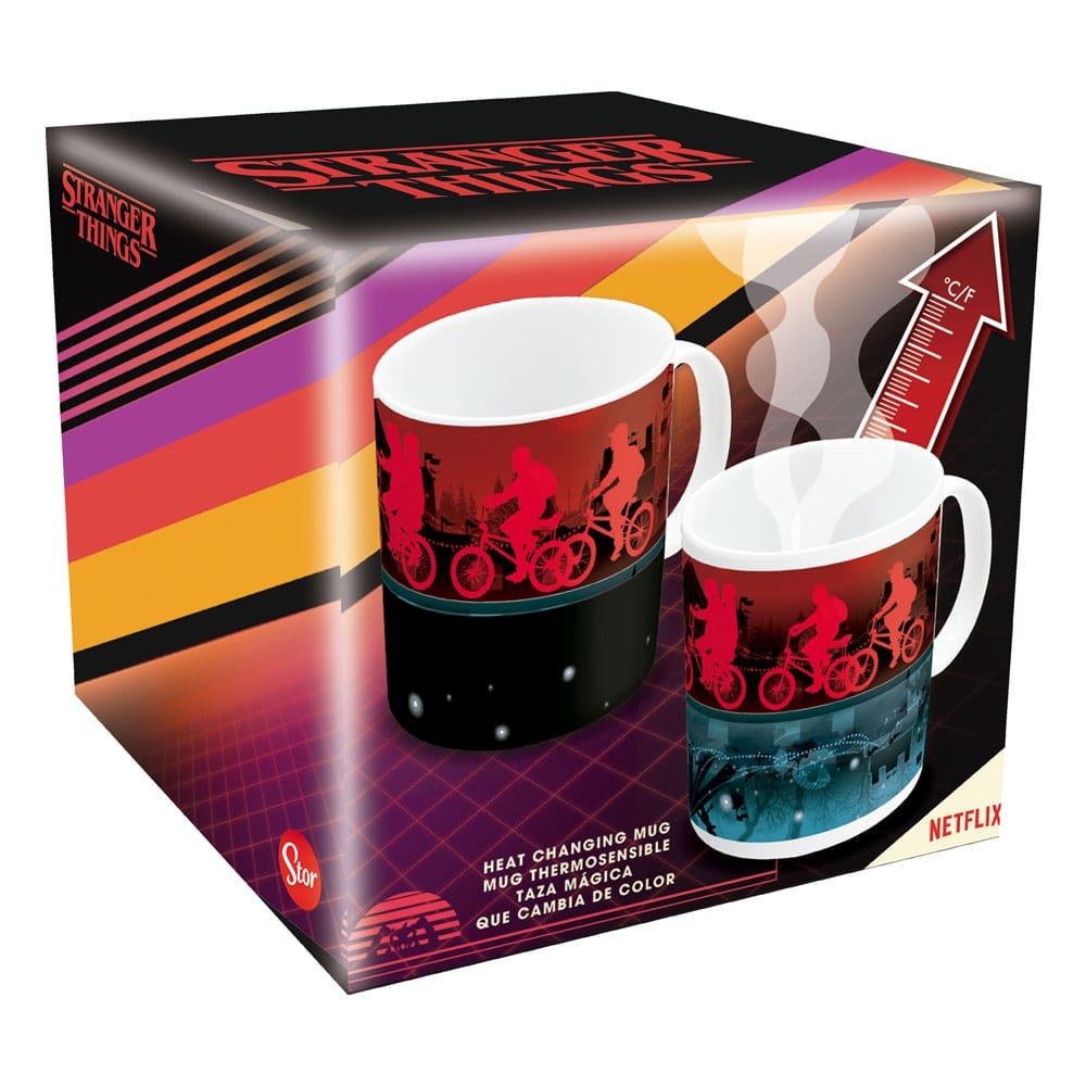 Stranger Things Heat Hőváltó Bögre Upside Down 325 ml
