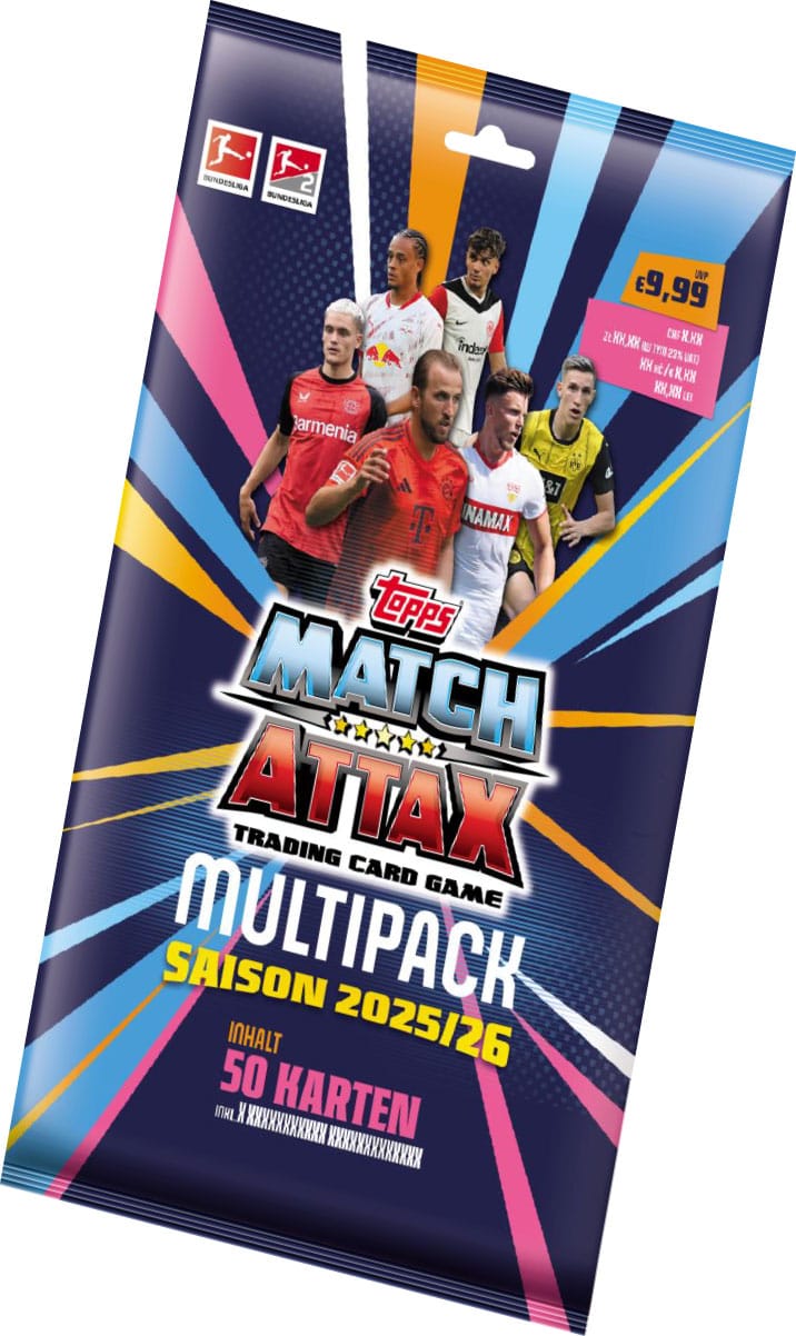 Bundesliga Match Attax Gyűjthető Kártyák 2025/26 Mega Multipack *Német Nyelvű Verzió*