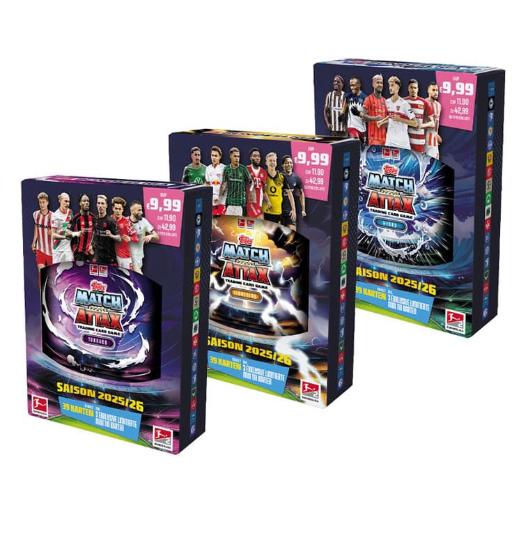 Bundesliga Match Attax Gyűjthető Kártyák 2025/26 Mini Tin *Német Nyelvű Verzió*