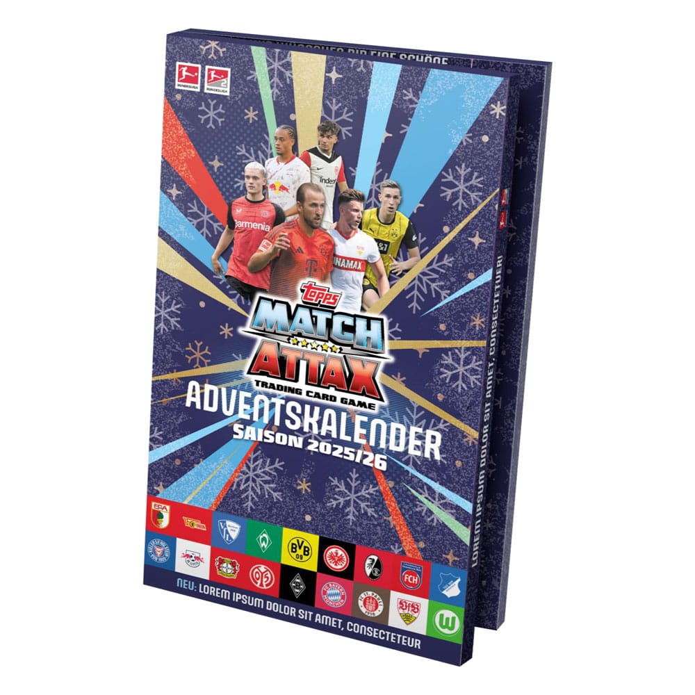 Bundesliga Match Attax Gyűjthető Kártyák 2025/26 Adventi Kalendárium