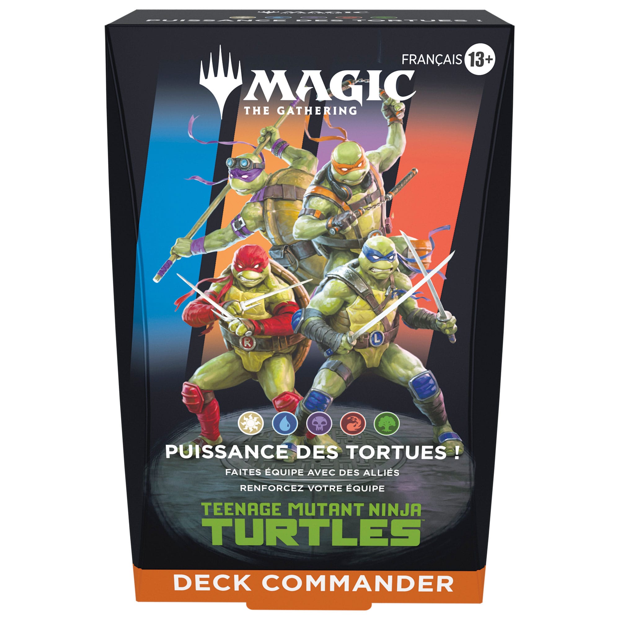 Magic the Gathering Teenage Mutant Ninja Turtles Commander Decks Case (4) Francia Nyelvű