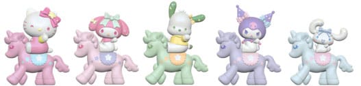 Sanrio Equestrian Series Mini Figurák Hello Kitty and Friends 5 cm Blind Doboz Készlet (12)
