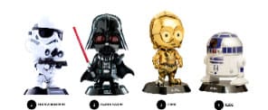 Star Wars Cosbaby Mini Figurák Hello Kitty and Friends 8 cm Készlet (4)
