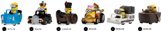 Minions Zoom Hero Pullback Vehicles  Figurák Blind Doboz Válogatás (12)