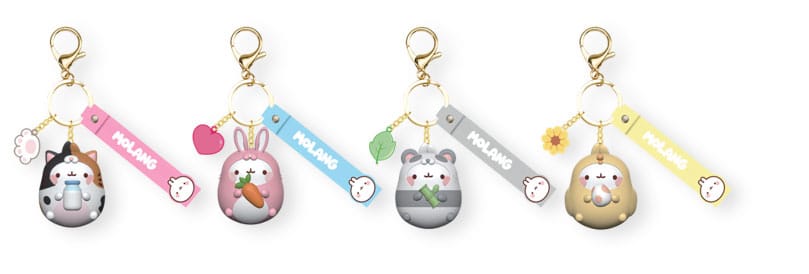 Molang Animal Costume Series Kulcstartó  Kéz Strap Készlet (12)