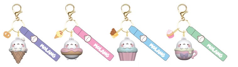 Molang Snack Time Series Kulcstartó  Kéz Strap Készlet (12)