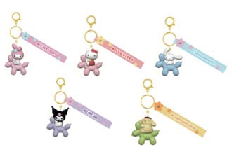 Sanrio Balloon Series Kulcstartó  Kéz Strap Hello Kitty and Friends Készlet (12)