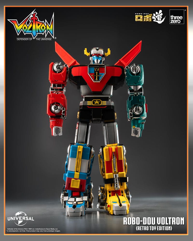 Voltron: Defender of the Universe Robo-Dou Akciófigura Voltron Retro Toy Kiadás 27 cm