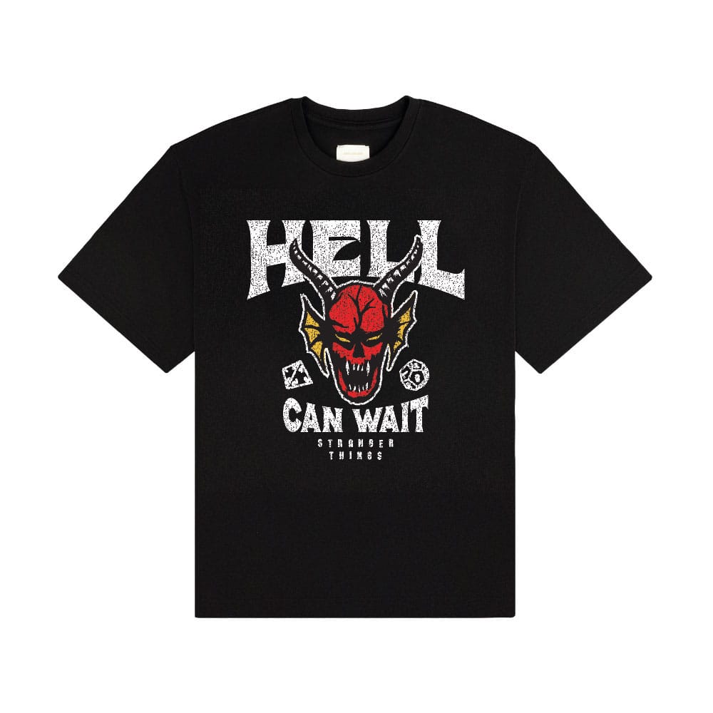 Stranger Things Póló Hell Can Wait (black) Size L