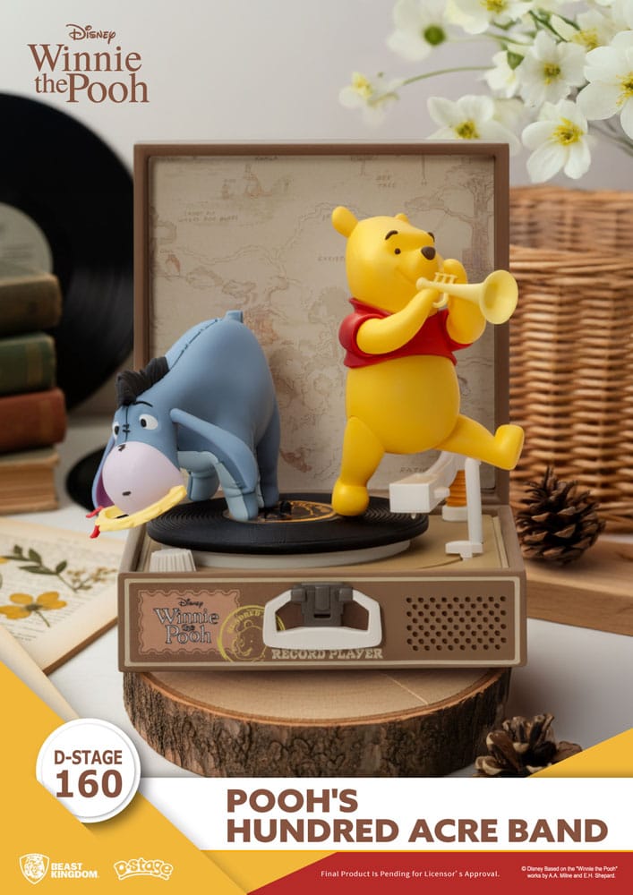Winnie the Pooh Record Player Series PVC Figura Pooh’s Hundred Acre Band 12 cm