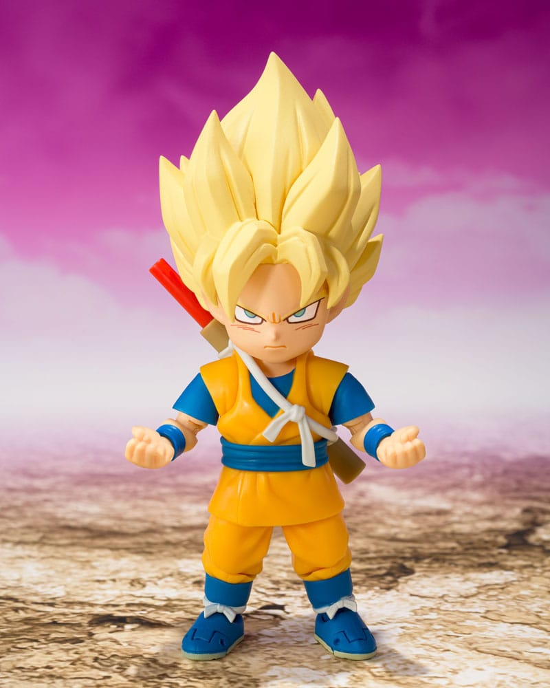Dragon Ball S.H.Figuarts Akciófigura Super Saiyan Son Goku (mini) Daima 8 cm