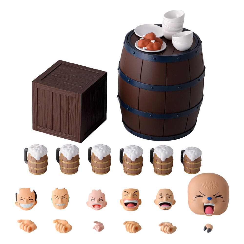 One Piece S.H. Figuarts Accessory Csomag The Szívószál Sapka Crew Party Csomag