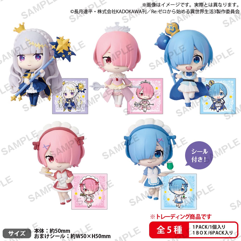 Re:Zero Starting Life in Another World PVC Figurák Rich Birthday Life 2025 Doboz Ver. 5 cm Válogatás (6)