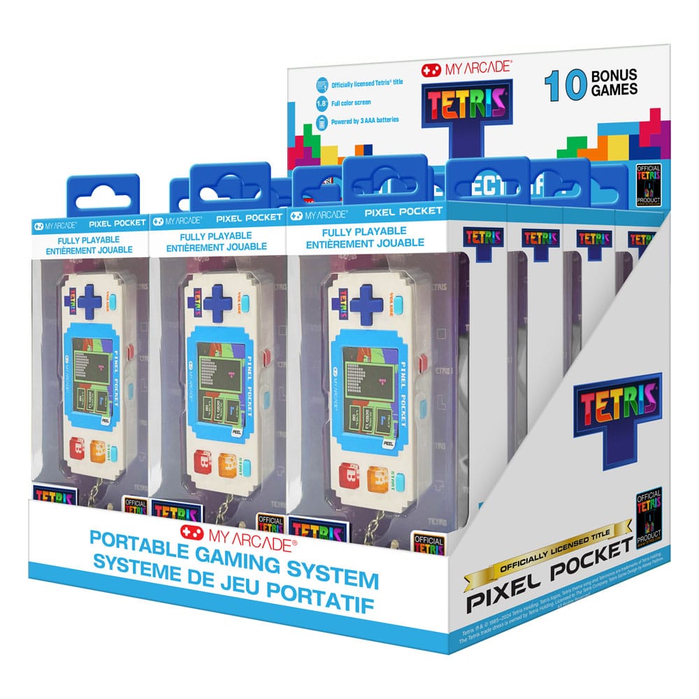 Tetris Mini Portable Gaming System Pixel Pocket Készlet (12)