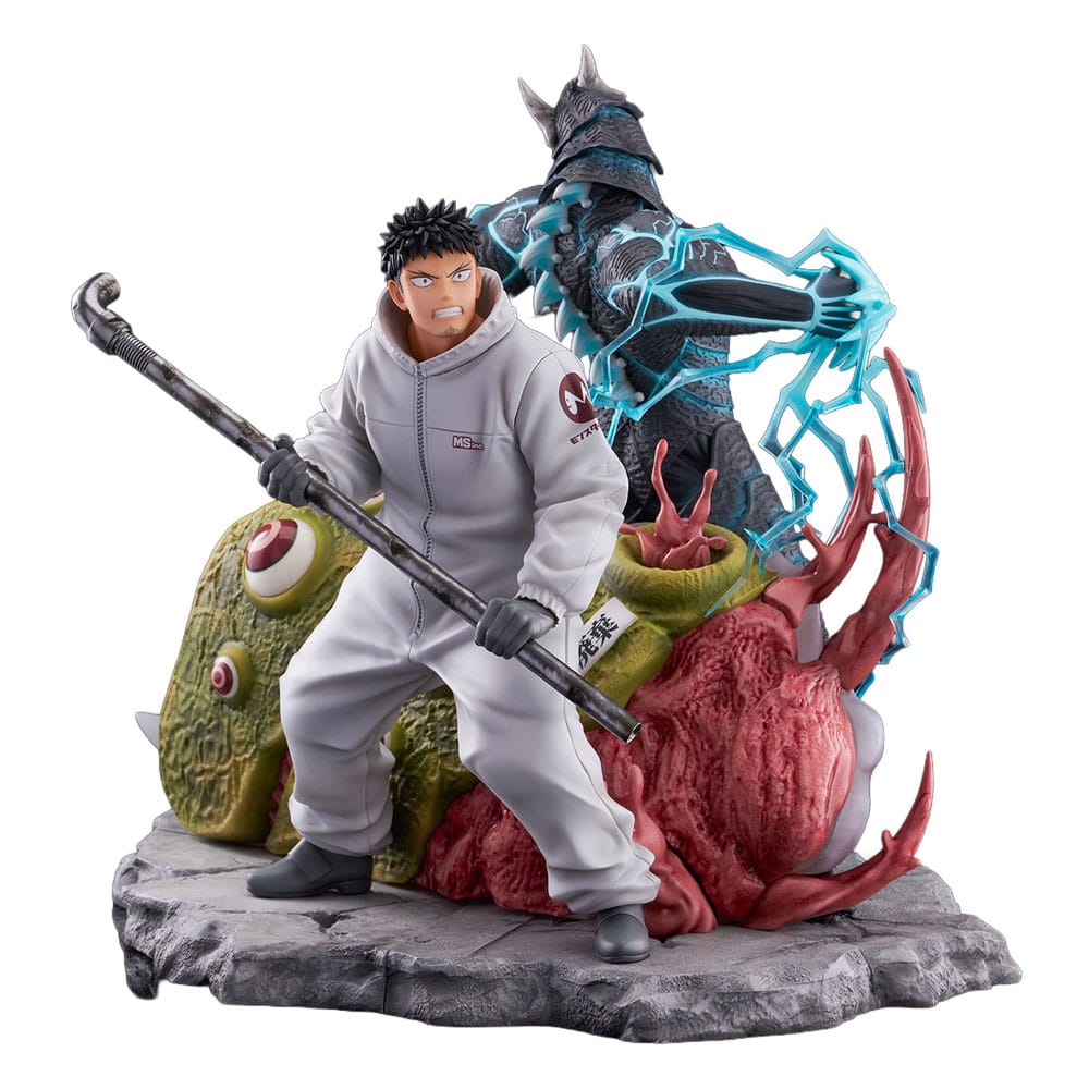 Kaiju No.8 SHIBUYA SCRAMBLE Figura PVC Szobor 1/7 Kaiju No.8 & Kafka Hibino 29 cm