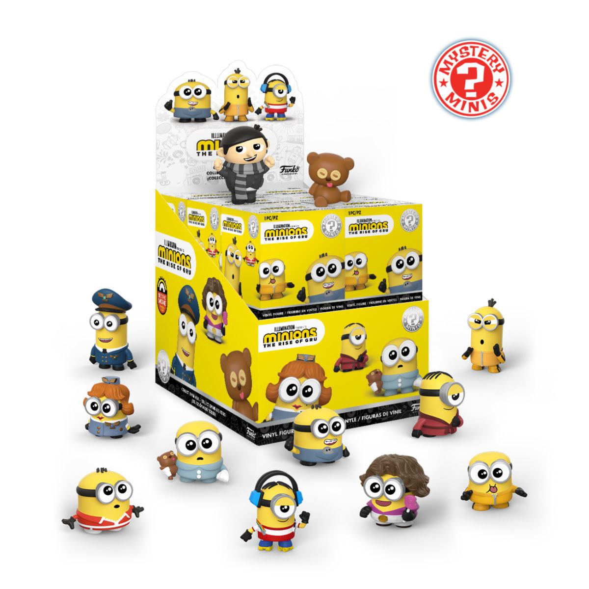 Minions II Mystery Minis Vinyl Mini Figurák 6 cm Készlet (12)