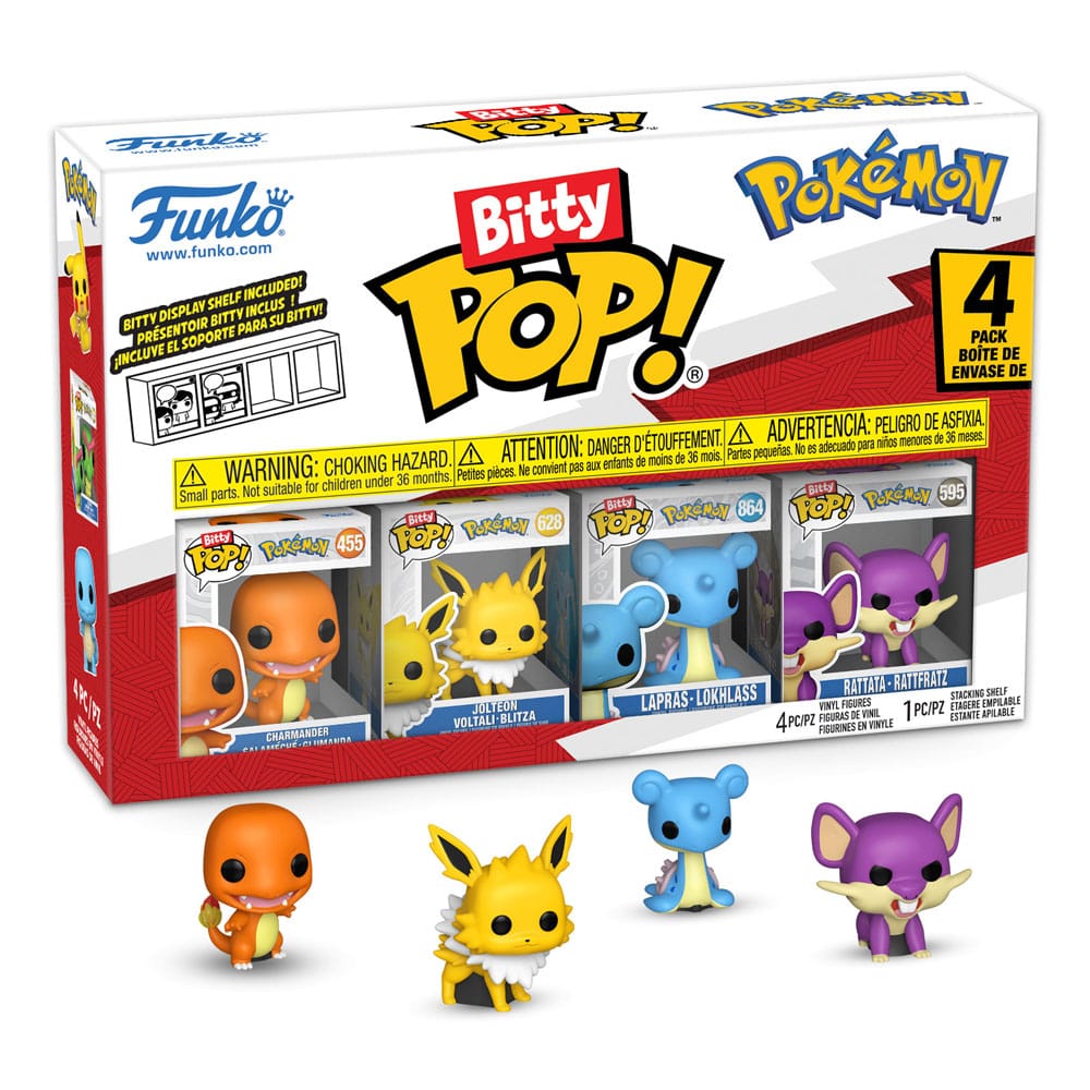 Pokémon Bitty POP! Vinyl Figura 4-es Csomag Series 2 2 cm