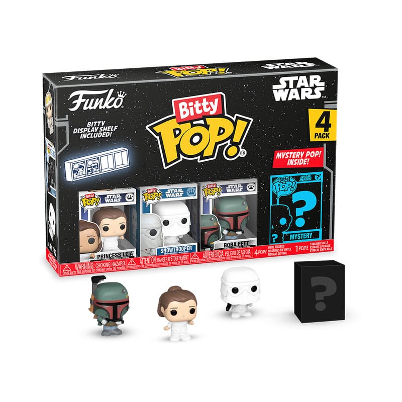 Star Wars Bitty POP! Vinyl Figura 4-es Csomag Leia 2,5 cm