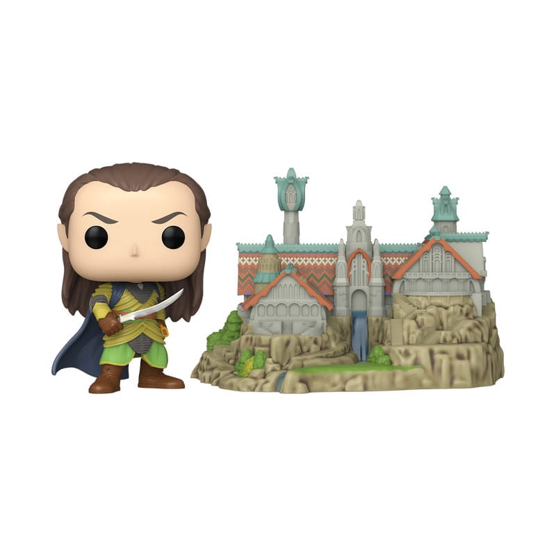 The Lord of the Rings POP! Town Vinyl Figura Elrond & Rivendell 9 cm