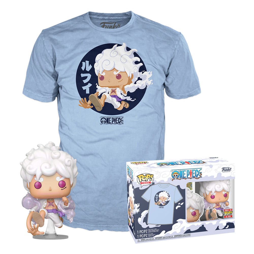 One Piece POP! & Tee Doboz Luffy Fifth Gear Size M