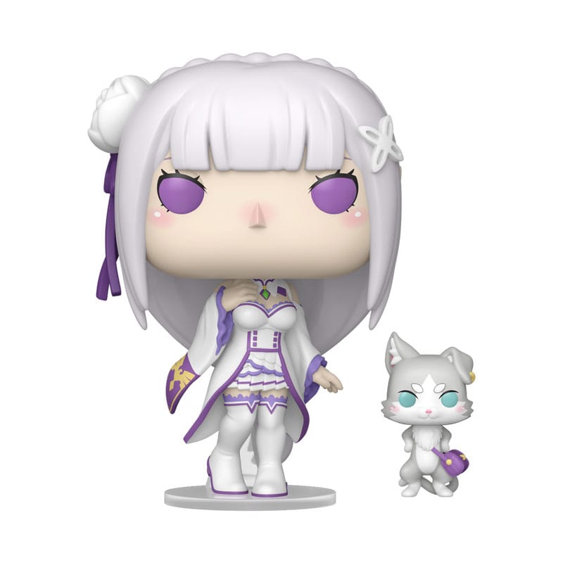Re:Zero POP!&Buddy Animation Vinyl Figurák Emilia w/Puck 9 cm