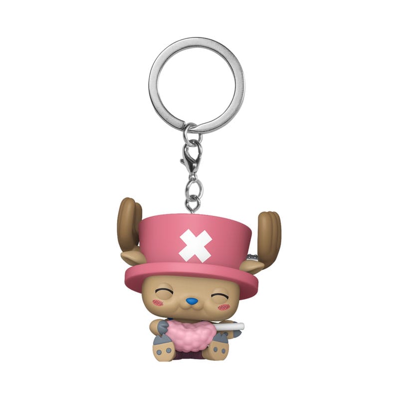 One Piece POP! Vinyl Kulcstartók 4 cm Chopper w/Cotton Candy Készlet (12)