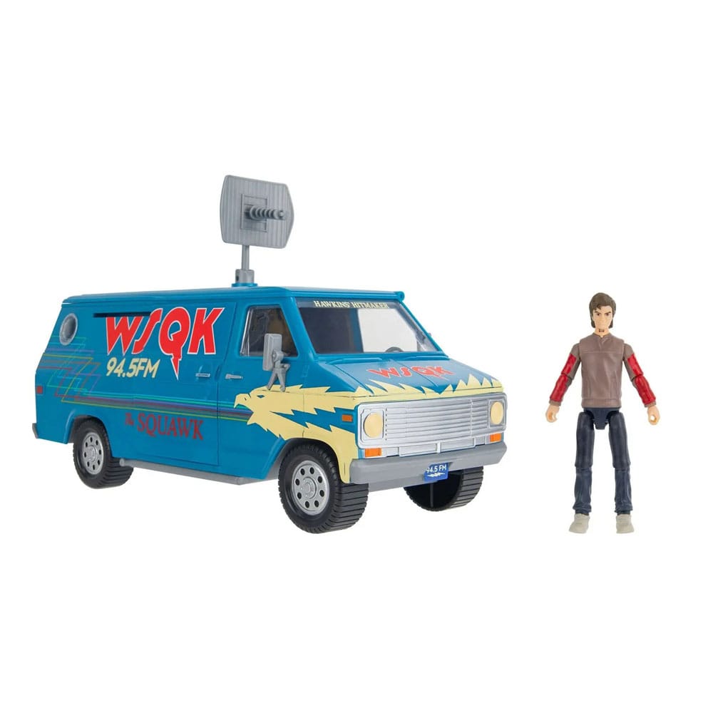 Stranger Things World Of Figura & Vehicle Vehicle  Actionfigure The Squawk van Játékkészlet  Steve