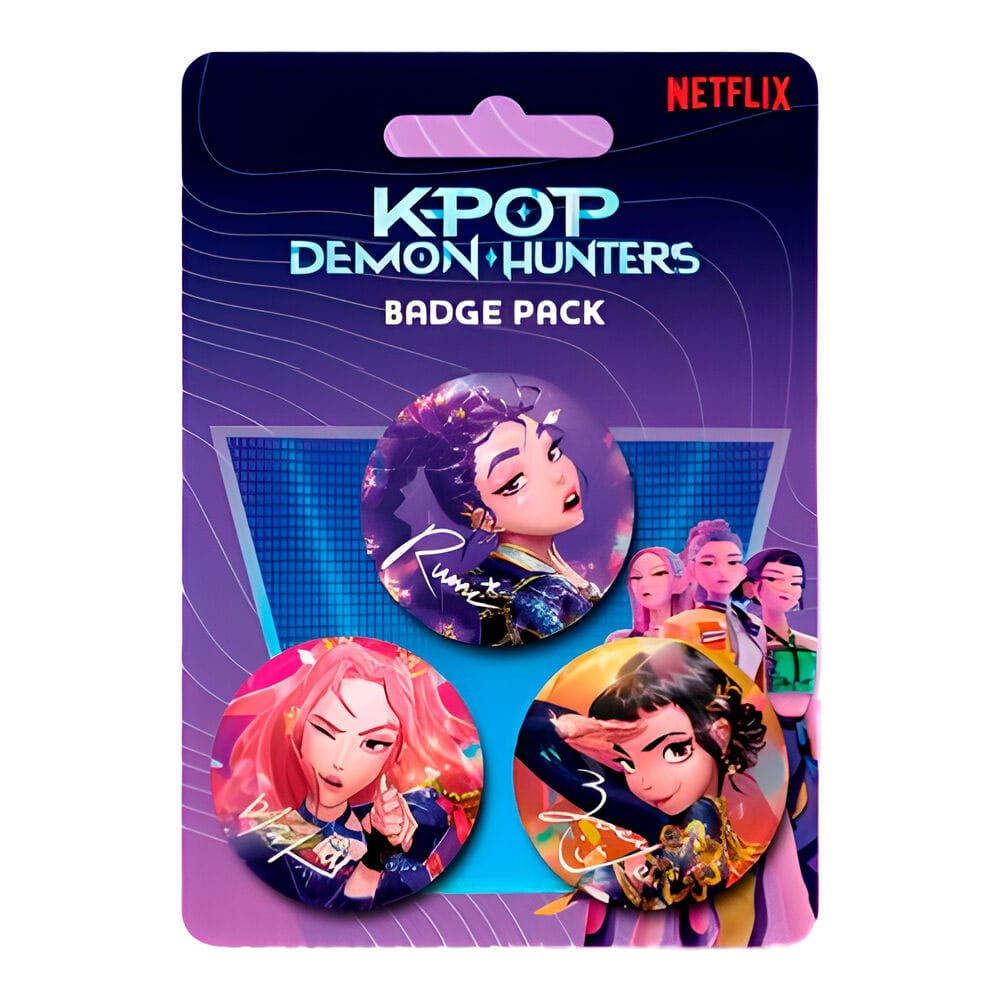 KPop Demon Hunters Kitűzők 3-as Csomag