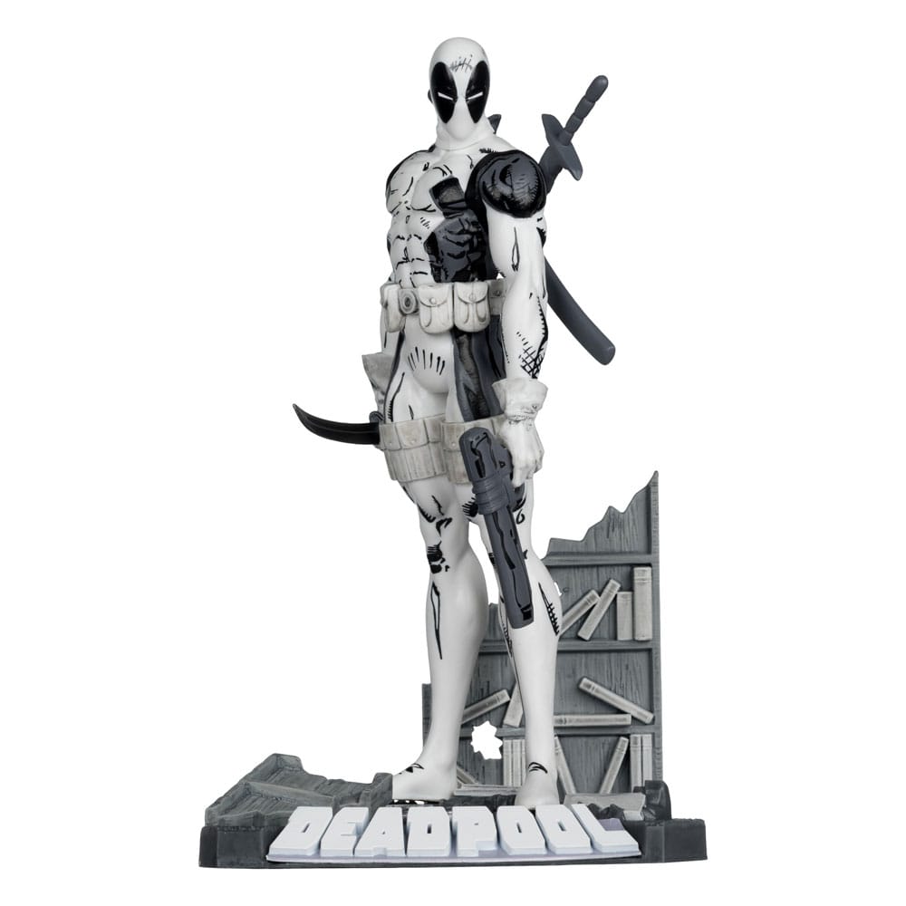 Marvel Kollekció PVC Szobor 1/10 Deadpool (The New Mutants #98) (Line Art) (Arany Címkés) 17 cm