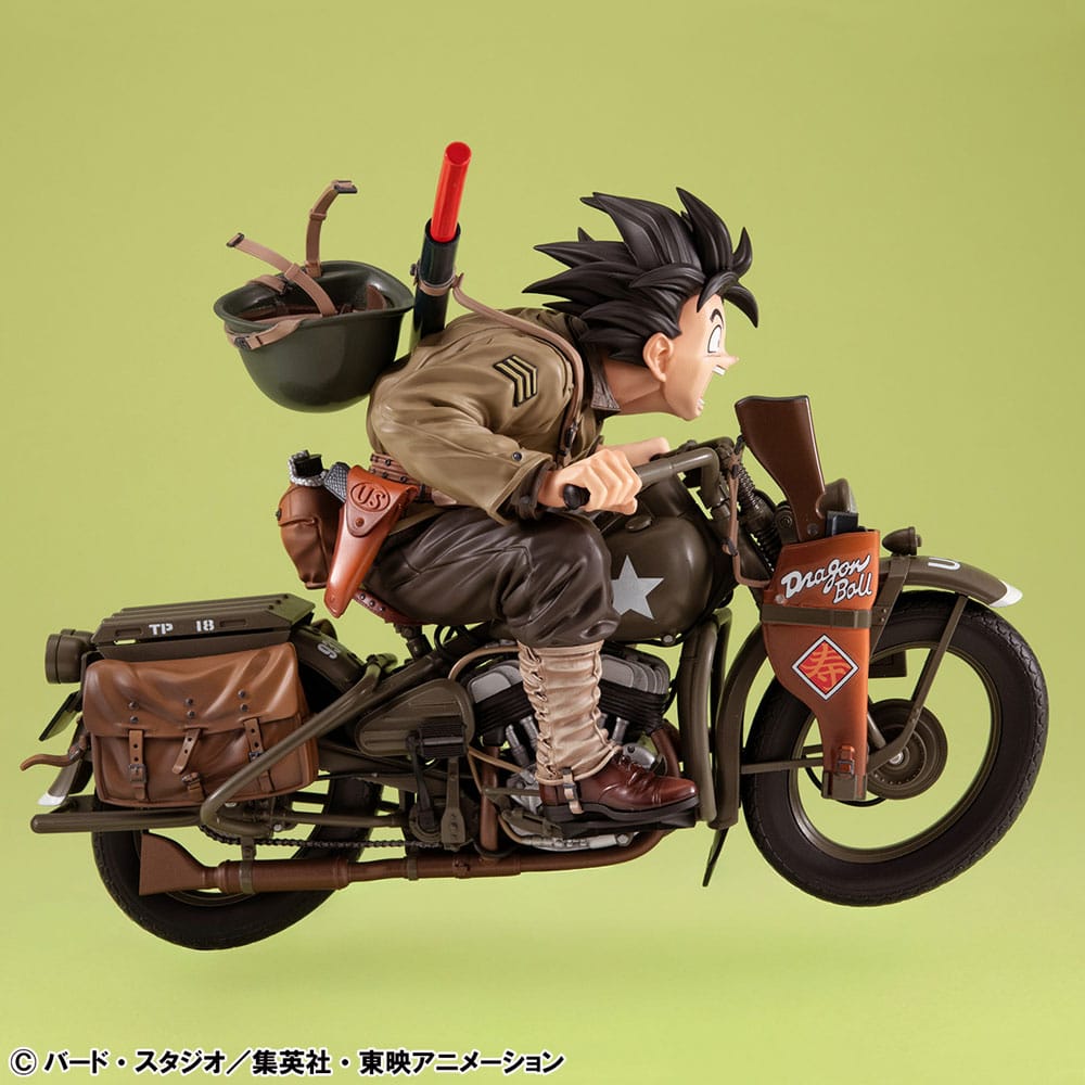 Dragonball Z 05 Desktop Real McCoy PVC Dioráma Son Goku & Bike 18 cm