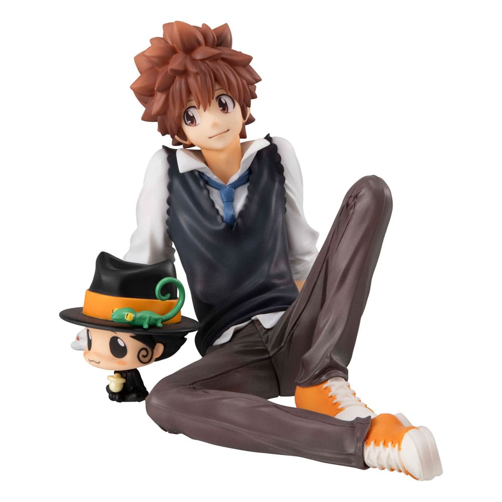 Katekyo Hitman Reborn! G.E.M. Series PVC Szobor Tsuna & Reborn Palm Size 9 cm