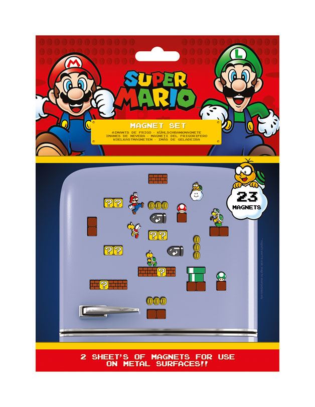 Super Mario Fridge Mágnesek Mushroom Kingdom