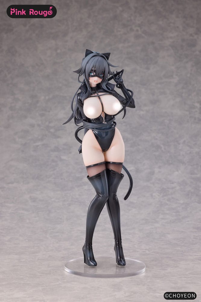 Original Character Tmano PVC Figurák 2-Csomag 1/6 Cat Woman Happy-chan DX Ver. 27 cm