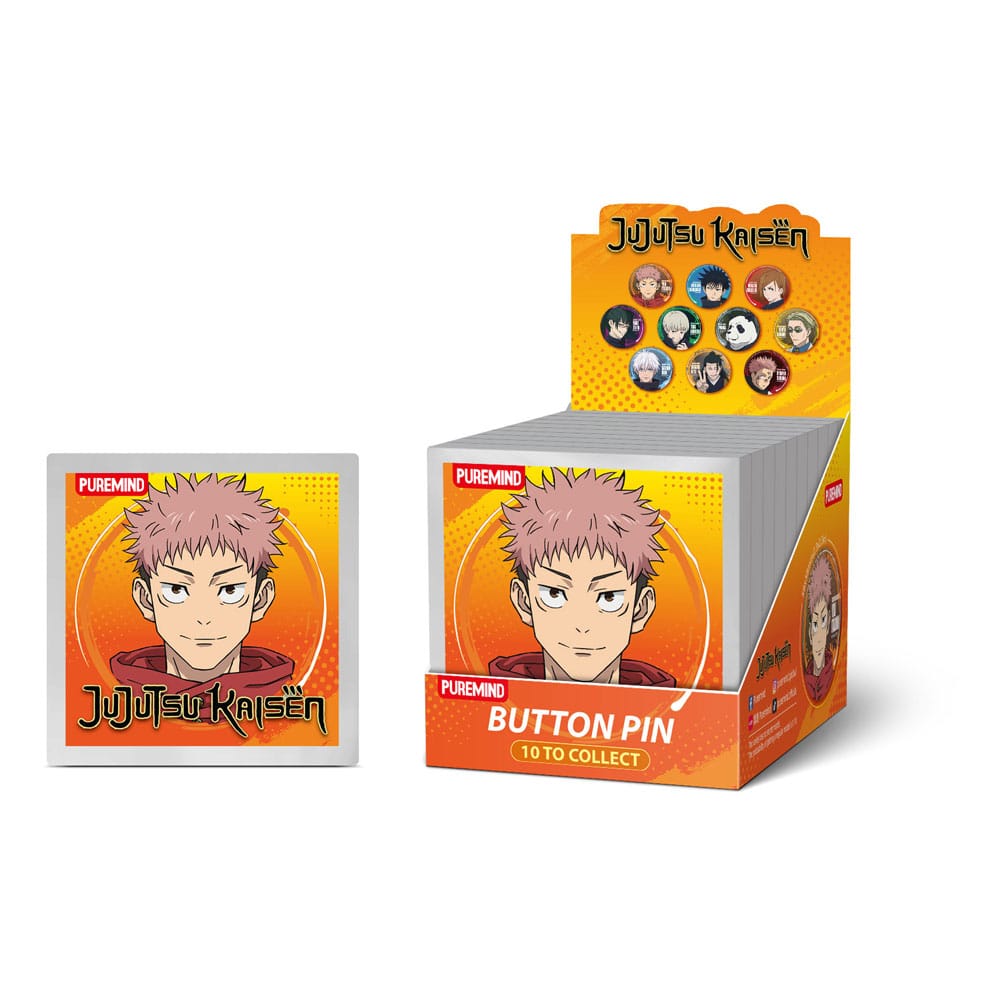 Jujutsu Kaisen Button Pins Blind Doboz Készlet (10)