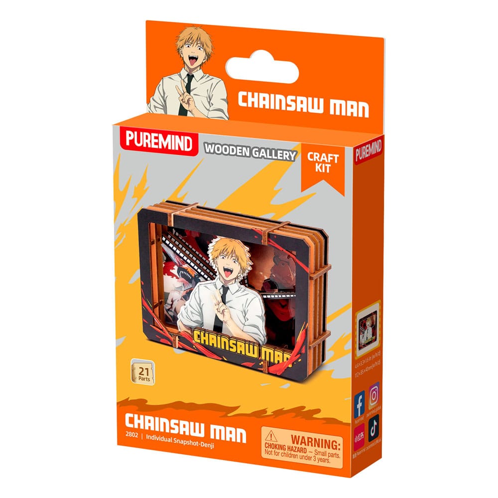 Chainsaw Man Modellkészlet Wooden Gallery (S) Denji