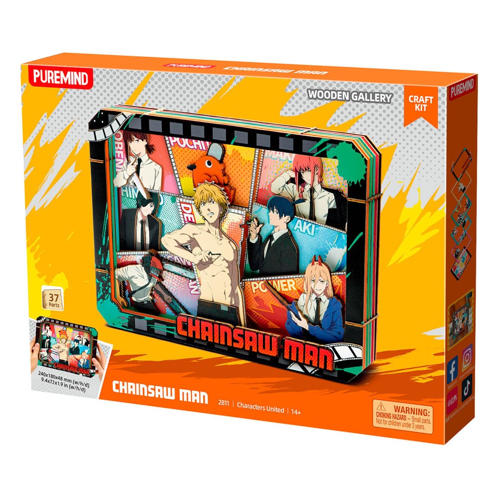 Chainsaw Man Modellkészlet Wooden Gallery (L) Charaters United