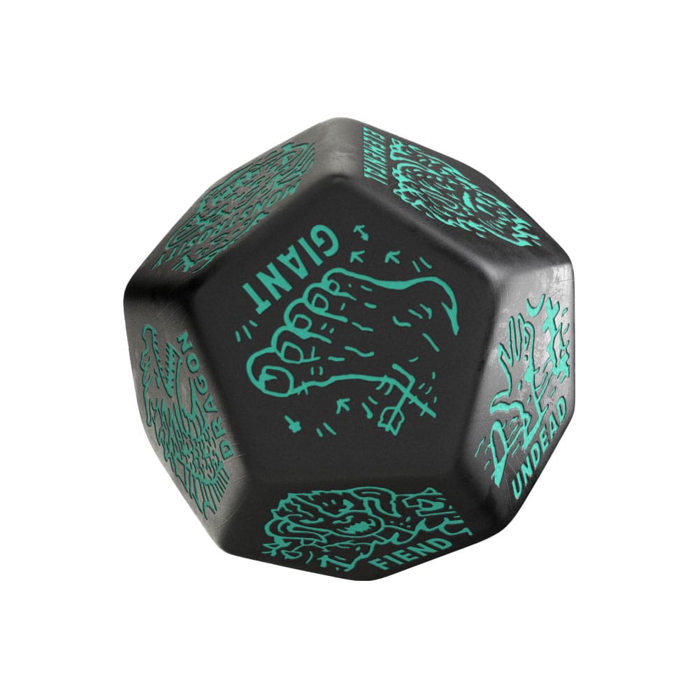 Viridian Jumbo Dobókocka Monster Generator Die D12 Black