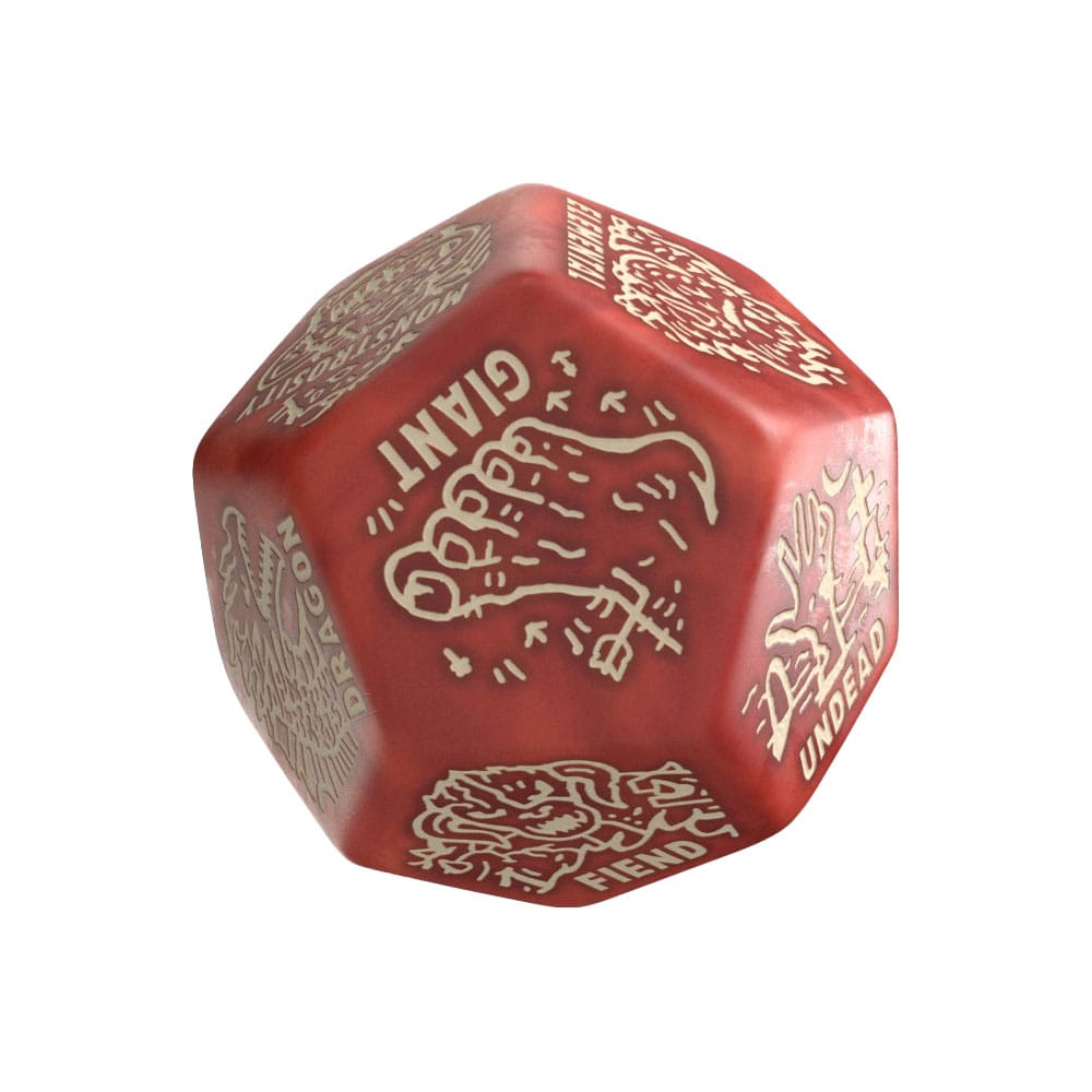 Viridian Jumbo Dobókocka Monster Generator Die D12 Red