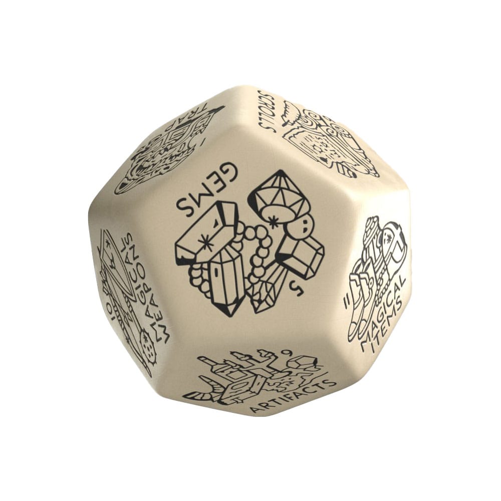 Viridian Jumbo Dobókocka Treasure Generator Die D12 Beige