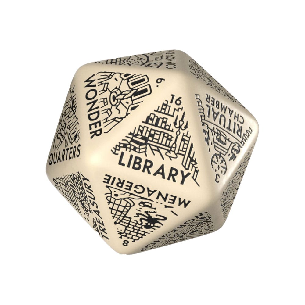 Viridian Jumbo Dobókocka Dungeon Room Generator D20 Beige
