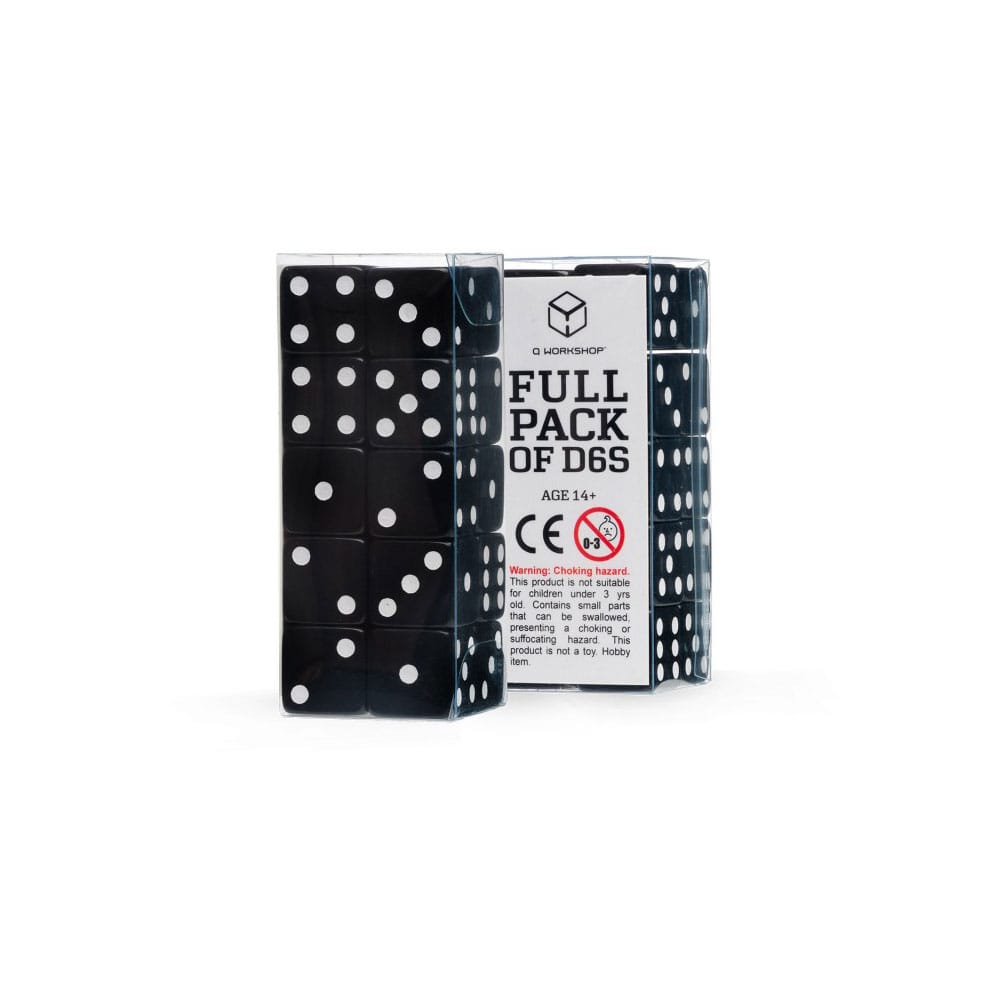 Q Workshop Dobókocka Csomag Full Csomag D6 Black (20)