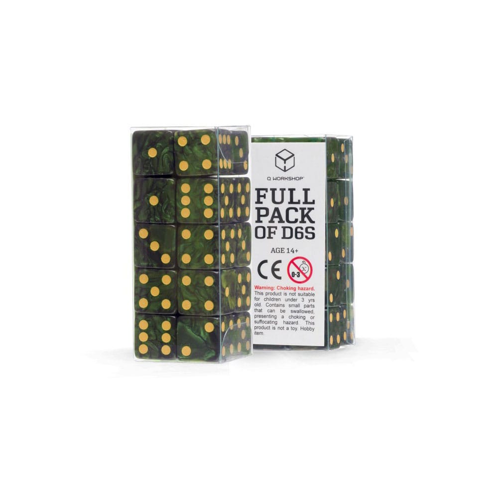 Q Workshop Dobókocka Csomag Full Csomag D6 Green (20)