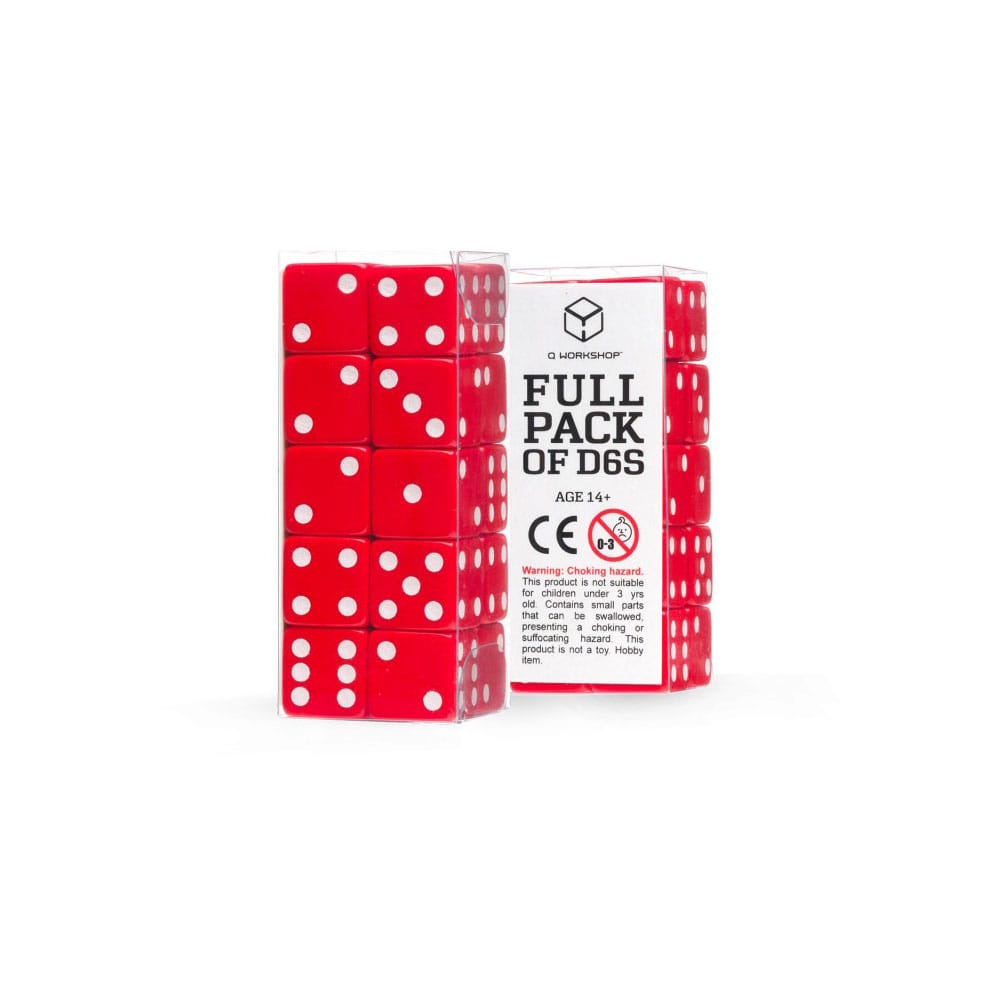 Q Workshop Dobókocka Csomag Full Csomag D6 Red (20)