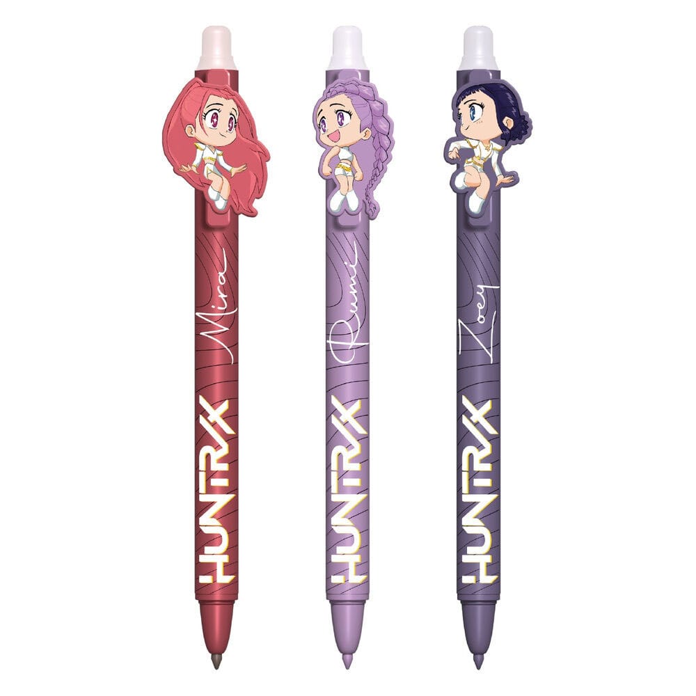 KPop Demon Hunters Gel Pens 3-as Csomag Erasable