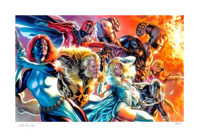 Marvel X-Men Art Print The Brotherhood of Mutants by Felipe Massafera 46 x 66 cm – Keret Nélkül