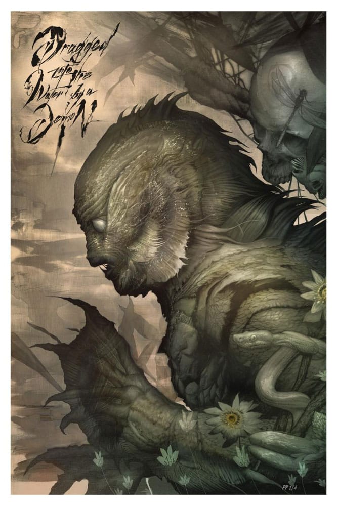 The Creature from the Black Lagoon Art Print Creature from the Black Lagoon by Dan Quintana 61 x 41 cm – Keret Nélkül