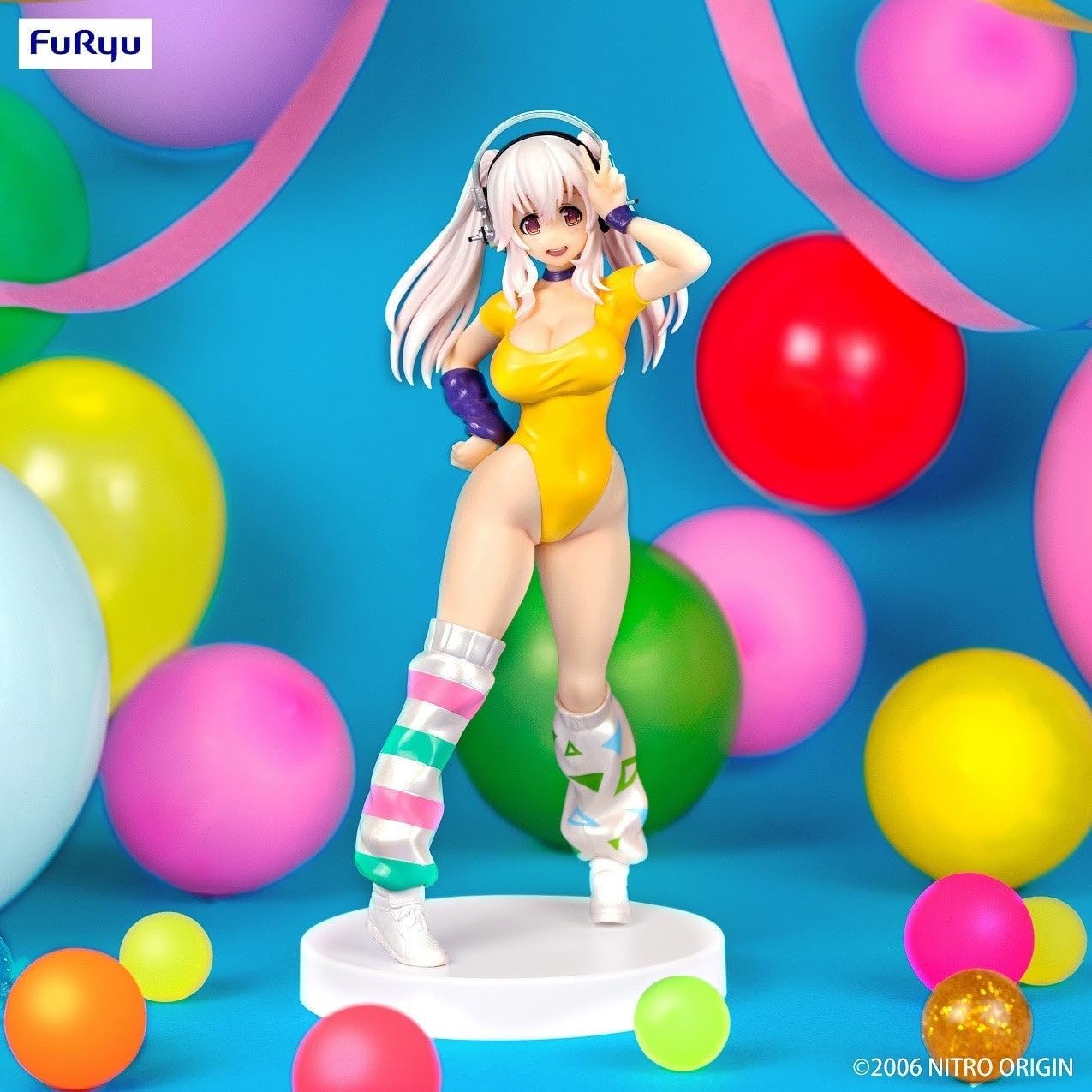 Super Sonico PVC Statue Super Sonico Concept Figure 80’s/Another Color/Yellow Ver. 18 cm (re-run)