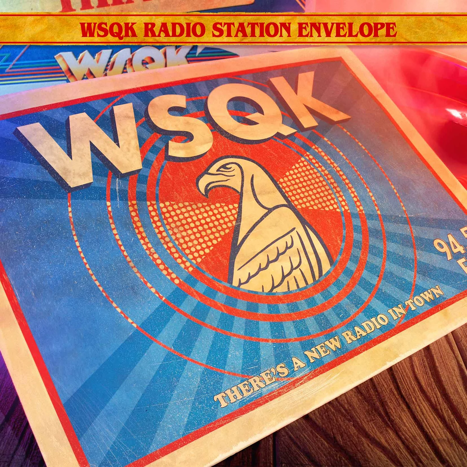 STRANGER THINGS WSQK HAWKINS HITMAKER KIT SQUARE BANNER ENG WSQK ENVELOPE