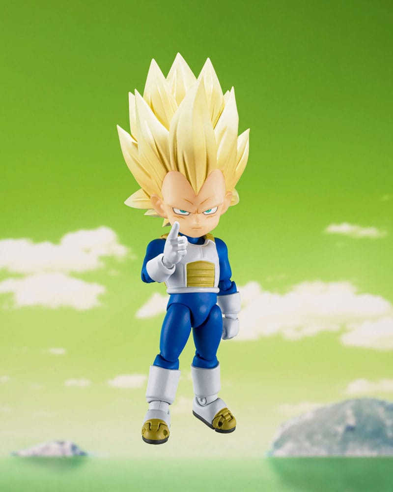 Dragon Ball S.H.Figuarts Akciófigura Super Saiyan Level 3 Vegeta (mini) Daima 8 cm